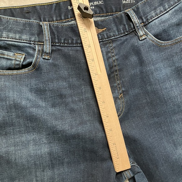 Banana Republic Traveler Jeans Mens Size 34X32 Blue Slim Fit Medium Wash - Picture 3 of 11